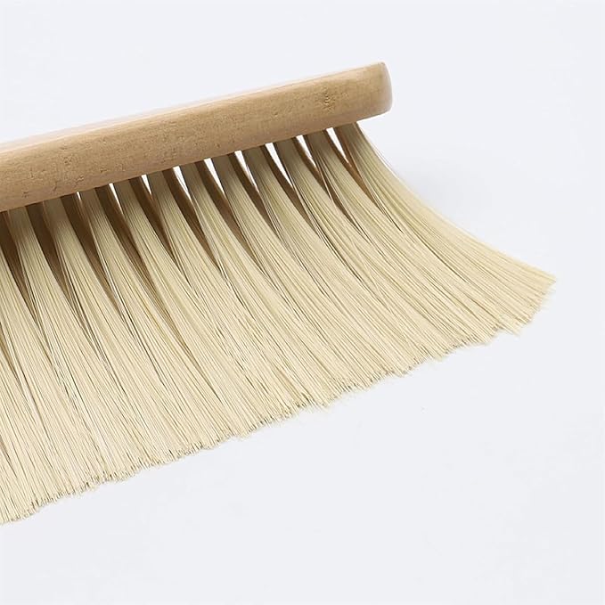 Whisk Broom Hand Held Hand Broom Wood Drafting Brush Soft Bristles Not Easy to Fall Off Bench