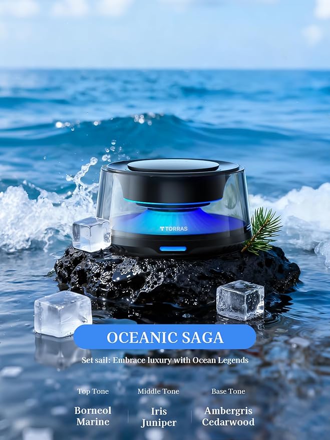 TORRAS CF20 Scenic Fragrance (Aquatic Scent: OCEANIC) refill - 1800 Sprays Natural French Fragrance