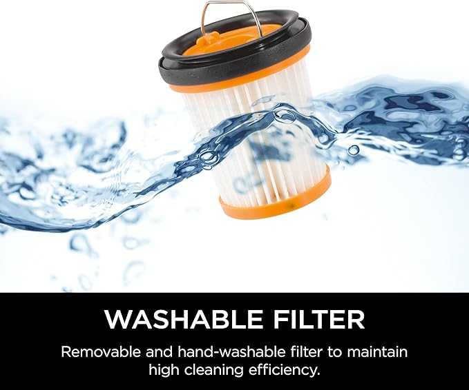 Shark WV201 WANDVAC Handheld Vacuum Lightweight at 1.4 Pounds with Powerful Suction Charging Dock Single Touch Empty and Detachable Dust CupGraphite Slate