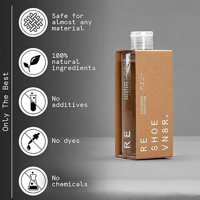 RESHOEVN8R Shoe Cleaner Kit and Sneaker Cleaner Sets - Cleaning Kit Solution for Sneakers Mesh Canvas Suede Knit Leather