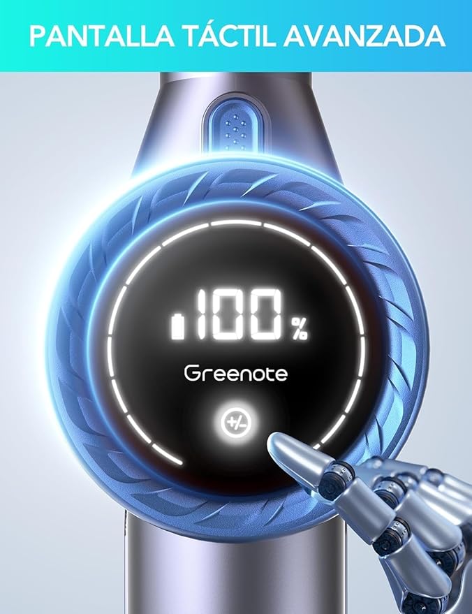 Greenote GSC60 Cordless Vacuum Cleaner 33KPA 10-in-1 Multi-Accessory Vacuum Cleaner Up to 40 Minutes Runtime Control Display with Bed Brush Flexible Extension Hose Large Dust Container