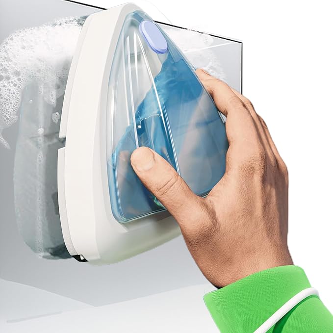 Magnetic Glass Cleaner - Double-Sided Wiper Window Cleaning Tool Glass Cleaner Stable Magnetic Adsorption Device | Outside Window Clean Home School Ideal for Work Area Hotel Cleaning