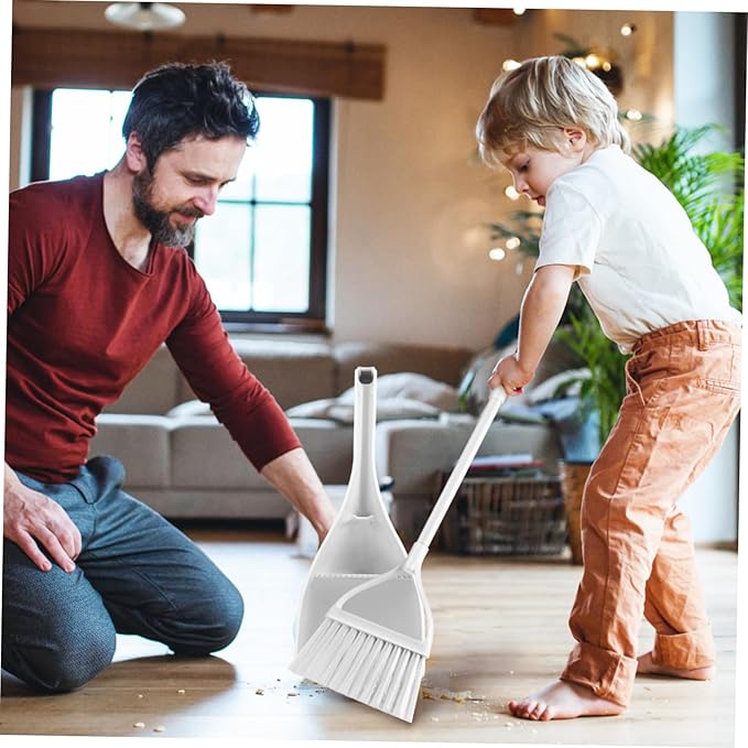 1 Set Mini Broom and Dustpan Freestanding Hand Broom for Rv and Home Use Cleaning Brush for Kitchen Bedroom and Car Small Dustpan Design