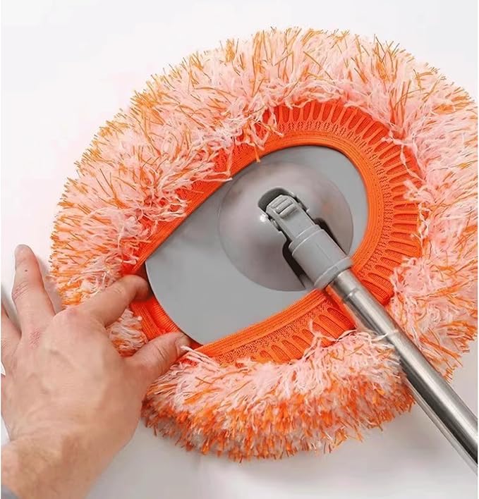 mop Mop Sunflower Orange Multifunctional Telescopic Mop with 3 Mop Heads 360° Rotation for Wet Or Dry Use mops