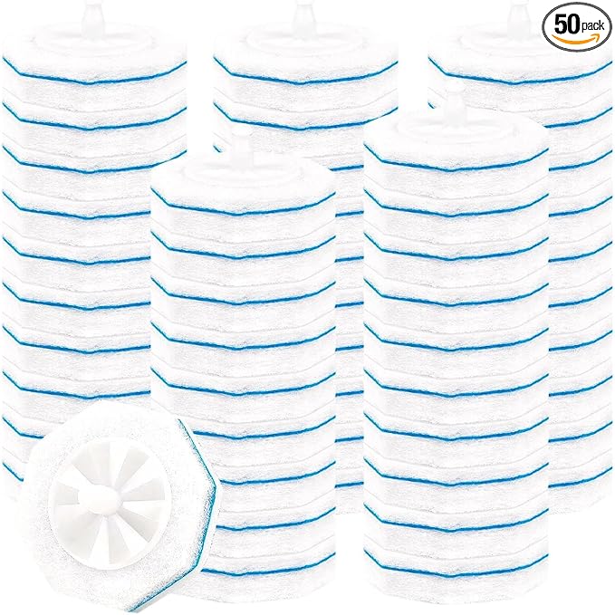 Disposable Toilet Bowl Wand Refills for Clorox 50 Pcs - Compatible with Clorox Toilet Wand Refills Hygienic Scrubber Heads for Bathroom Cleaning