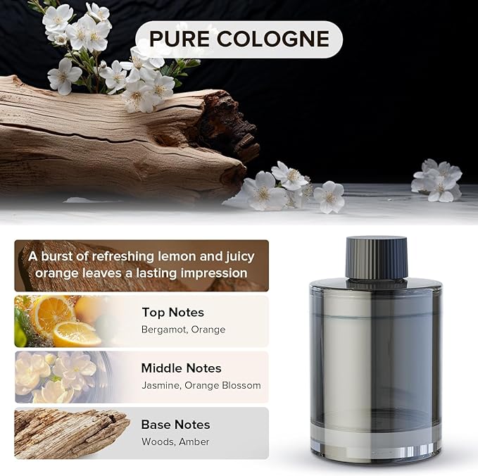 Ceeniu Car Air Freshener CF3 Luxury Perfume Refill 135ml Large Capacity for 6 months Pure Cologne Natural French Fragrance with Plant Extracts Diffuser Air Freshener Premium Car Scent