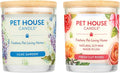 Pet House Candles Long Burning Scented Candles for Home Plant-Based 60 Hour Burn Time - Lilac Garden and Fresh Cut Roses 9 oz 2 Pack