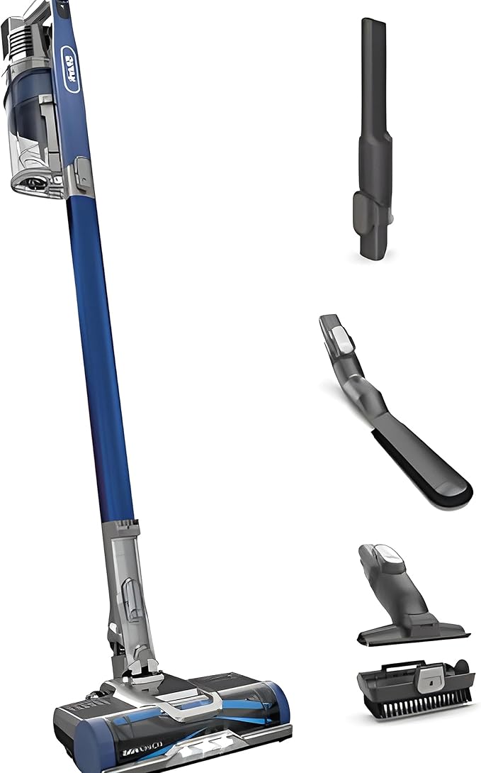Shark IZ363HT Anti-Allergen Pet Power Cordless Stick Vacuum with PowerFins Technology and Removable Handheld Blue (Renewed)
