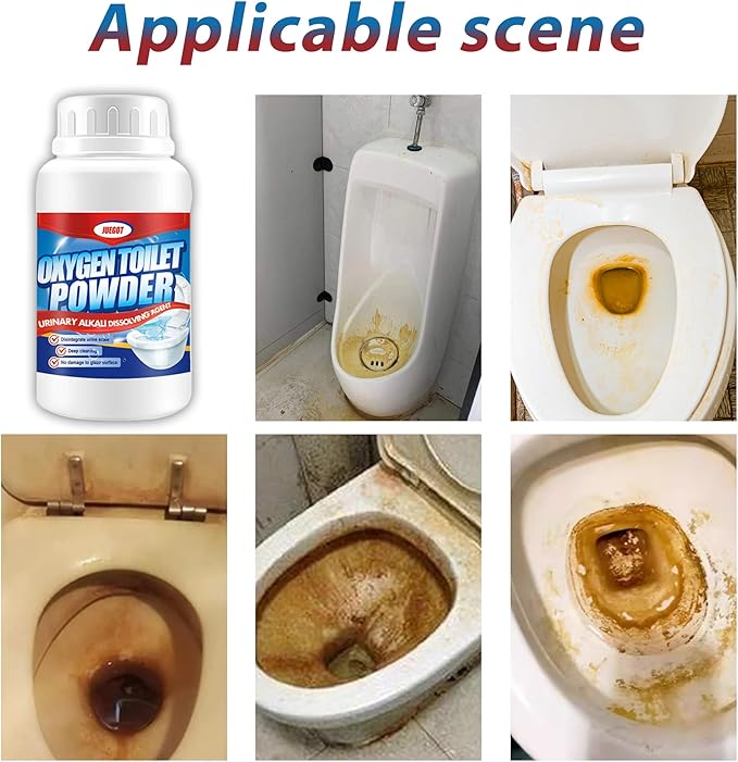 generic Toilet Bowl Cleaners Powder Toilet Cleaner Toilet Cleaning Bathroom Cleaner Foaming for Tile Walls Urinals Washbasins 3PCS 1.65 Pound (Pack of 1)