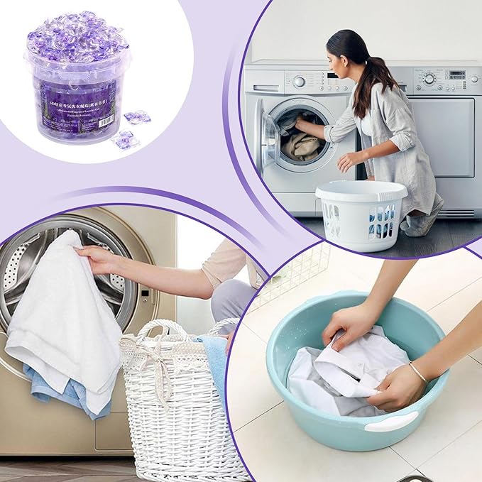 Laundry Detergent Pods - Removes Tough Stains 100 Count Bulk Pack + Fresh Scent Water Soluble Film + Color Protection Fabric Softener Effect - Deep Cleaning Power for Bedding Towels &amp Daily Wea