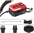 Handheld Steam Cleaner Steam Cleaners Mop Natural Steam Cleaner Handheld Power Steam Cleaner for Home Steam Cleaner Touch Screen + 6 Adjustable Steam Levels for Bed Car Kitchen Bathroom(Red and b
