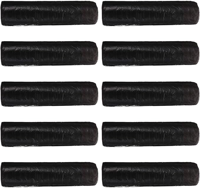 Disposable Drawstring Garbage Bags 10pcs 150pcs Black Plastic Trash Bags for Household Waste Organizer Thickened Disposable Trash for Kitchen and Bathroom Use