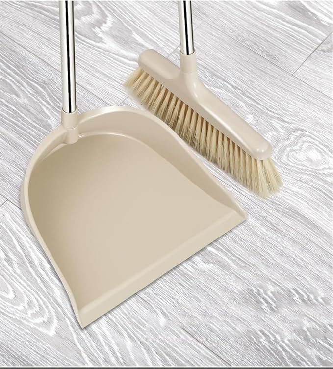 Lightweight Household Broom Dustpan Set Section Pole Plastic Sweep