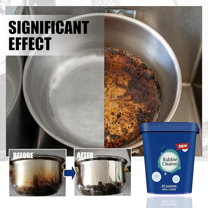 Stainless Steel Cleaning Paste - Remove Black Scales Rust &amp Grease For Kitchen Utensils Gentle Hand-Friendly Formula(3PCS)