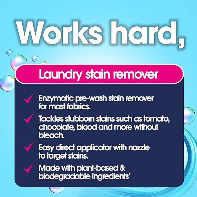 Ecozone Laundry Stain Remover Pre Washing Liquid for Colours &amp White Laundry Multi Purpose Cleaner &amp Fabric Stain Remover for Clothes Vegan Laundry Detergent Eco Cleaning Products (250ml)
