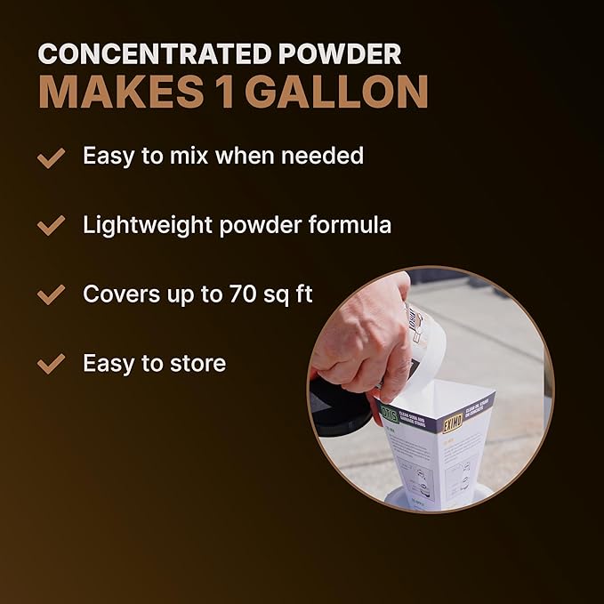 CAF Lift Pro Rust Stain Remover Concentrate for Concrete Pavers Brick Tile and Grout Outdoor Natural Cleaner Powder Makes 1 Gallon No Scrub Rust Remover for Driveway Patio and Asphalt Surfaces