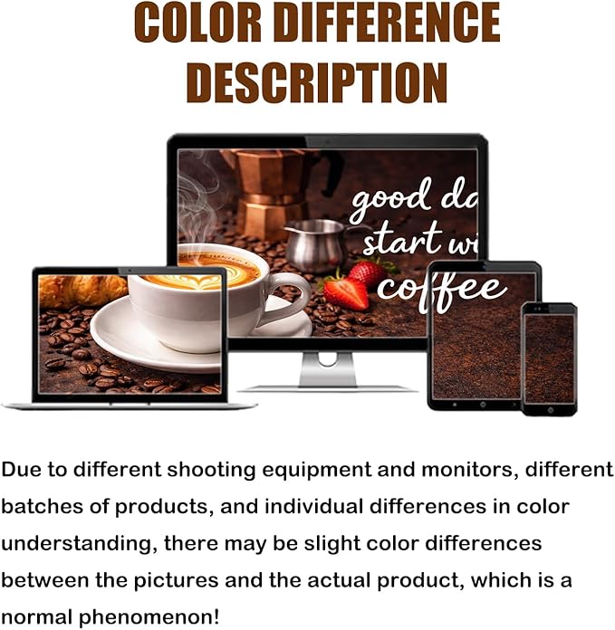Nuxovilar Coffee Bar Mat Latte Art Scene Pattern Dish Drying Pad Natural Rubber Canvas 16.92 x 31.1 inchs Coffee Accessories Countertop Beverage Station Kitchen