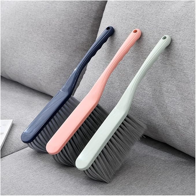 Dust PanIndoor Broom Brush for Cleaning Precipitator Anti-Static Dust Brush Hand Broom Cleaning Tool Hotel Family Clothes Dust Hair Sofa Bed Sheets Bedspread Carpet Cleaning dust Catcher(Blue)