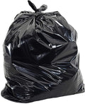 Aluf Plastics 45 Gallon 1 MIL Black Heavy Duty Garbage Bags - 40 x 46 - Pack of 400 - For Contractor Industrial Healthcare &amp Municipal