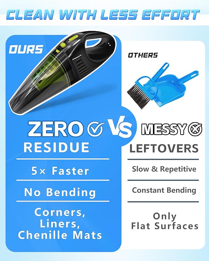 Guinea Pig &amp Rabbit Poop Vacuum: Extended Capacity Cordless Cleaner for Pet Cages – Tackle Daily Messes of Guinea Pig Bunny Bird Reptile &amp Other Small Animals - Black