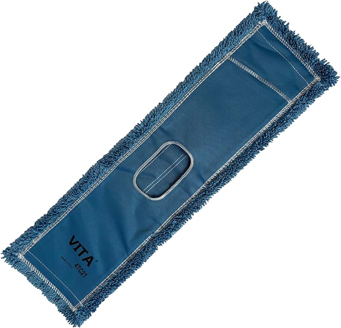 24 Premium Blue Microfiber Dust Mops - 6 Pack
