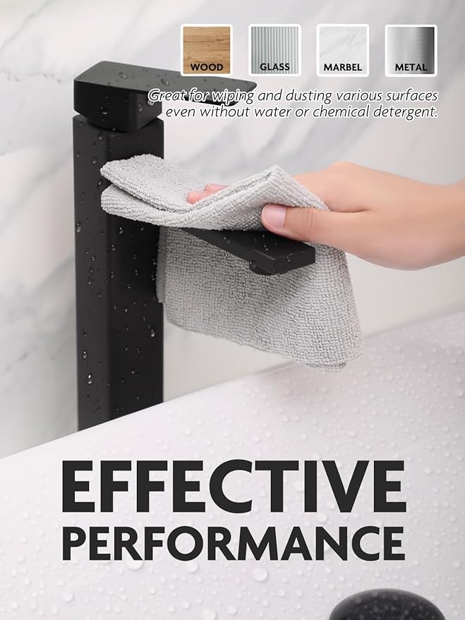 Fantasticlean Microfiber Cleaning Cloth Roll -60 Pack Tear Away Microfiber Towels 12 x 12 Reusable Washable Scratch Free Ultra Absorbent for All-Around Cleaning Supplies (Grey &amp DimGrey)
