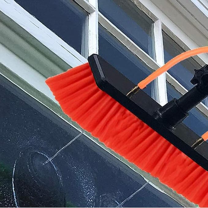 Window Cleaning Brush Water Fed Pole Kit Solar Panel Cleaning Equipment Tool Photovoltaic Module Cleaning Tool The Length of The Telescopic Rod Can Be Adjusted Freely