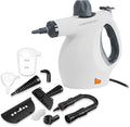 Comforday Multi-Purpose Steam Cleaner with 9-Piece Accessories Pressurized Handheld Steam Cleaner Perfect for Stain Removal Curtains Car Seats Floor Bathroom (White)