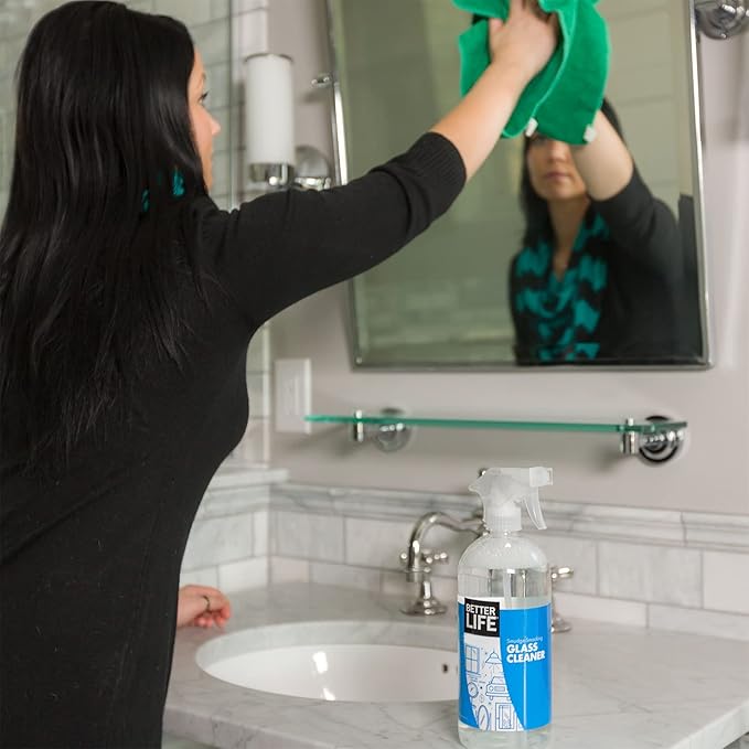 Better Life Tub and Tile Cleaner 32 Oz Pack of 2 + Glass Cleaner 32 Oz Pack of 2
