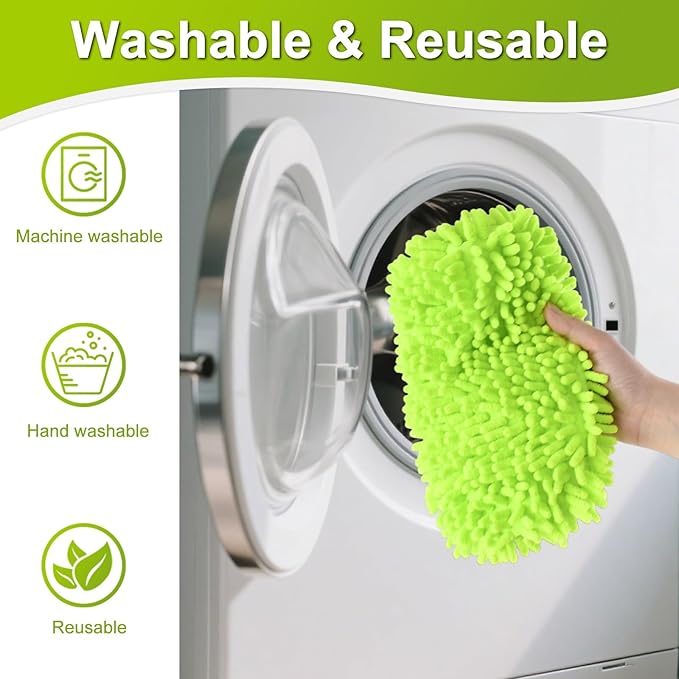 Mops for Floor Cleaning Dust Mop for Hardwood Floors Extra Large Floor Mop with Extendable Handle and 3 Reusable Chenille Mop Pads Flat Dust Mops for Hardwood Marble Vinyl Tile Floors Cleaning