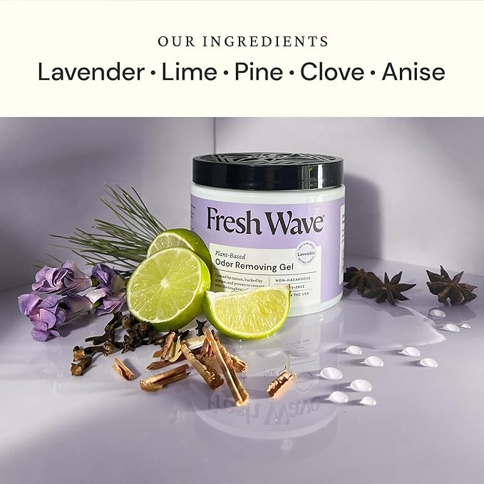 Fresh Wave Lavender Odor Removing Gels Bundle: (2) 15oz. Gels (1) 63oz. Gel Refill