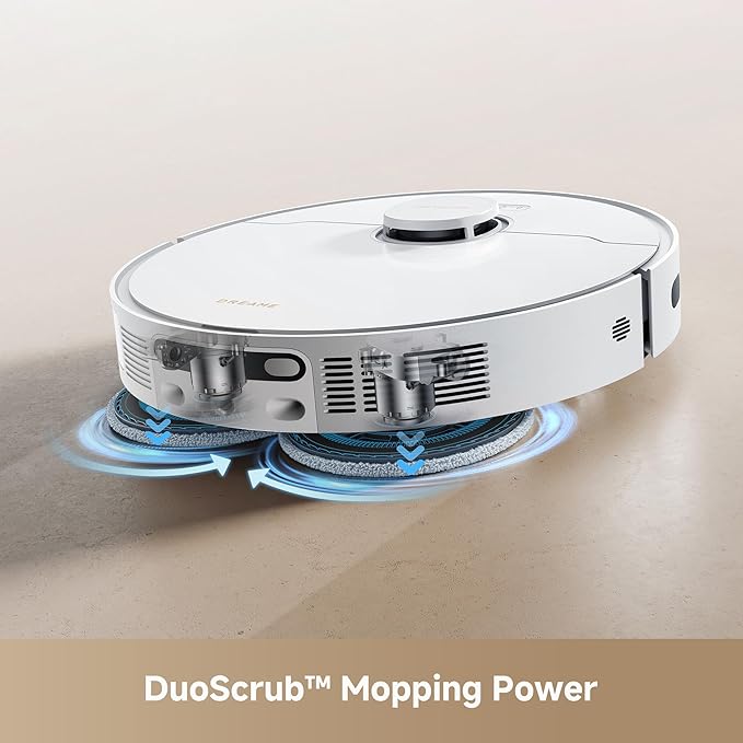 DREAME L40s Ultra CE Robot Vacuum and Mop Combo with Self-Emptying Dock 13000Pa Suction Mop Self-Cleaning and Auto-Raising Ultrasonic Carpet Sensing Ideal for Pet Hair Carpet and Hard Floors