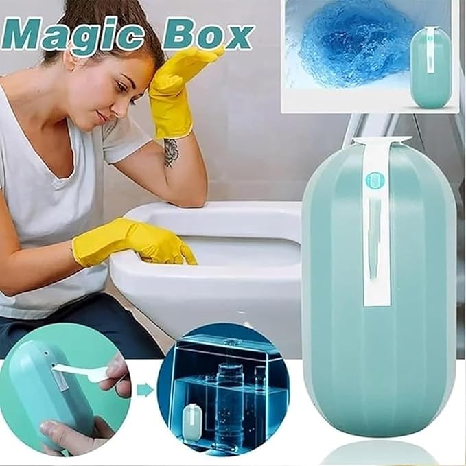 Automatic Toilet Cleaner Bathroom Cleaner with Odor Removal and Long-Lasting Fragrance Toilet Bowl Clean with Magic Bottle Solid1 Count