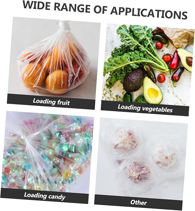 200pcs Pe Flat Pockets Large Capacity Trash Bags Plastic Garbage Bags Heavy Duty Flat Pe Disposable Rubbish