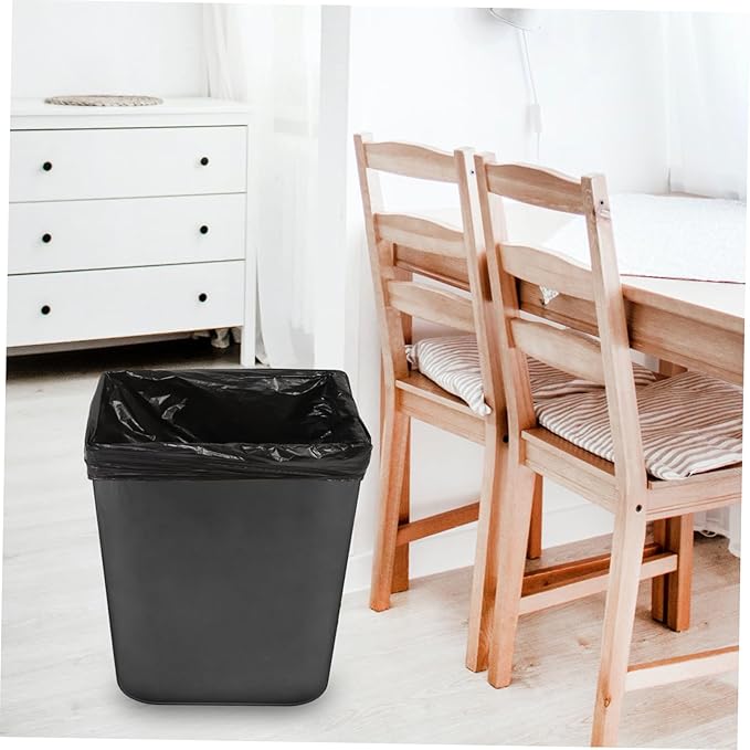 25pcs Thickened Trash Bags Heavy Duty Garbage Liners for Kitchen Bathroom Leak-resistant Trash Storage Bags for Indoor Outdoor Use