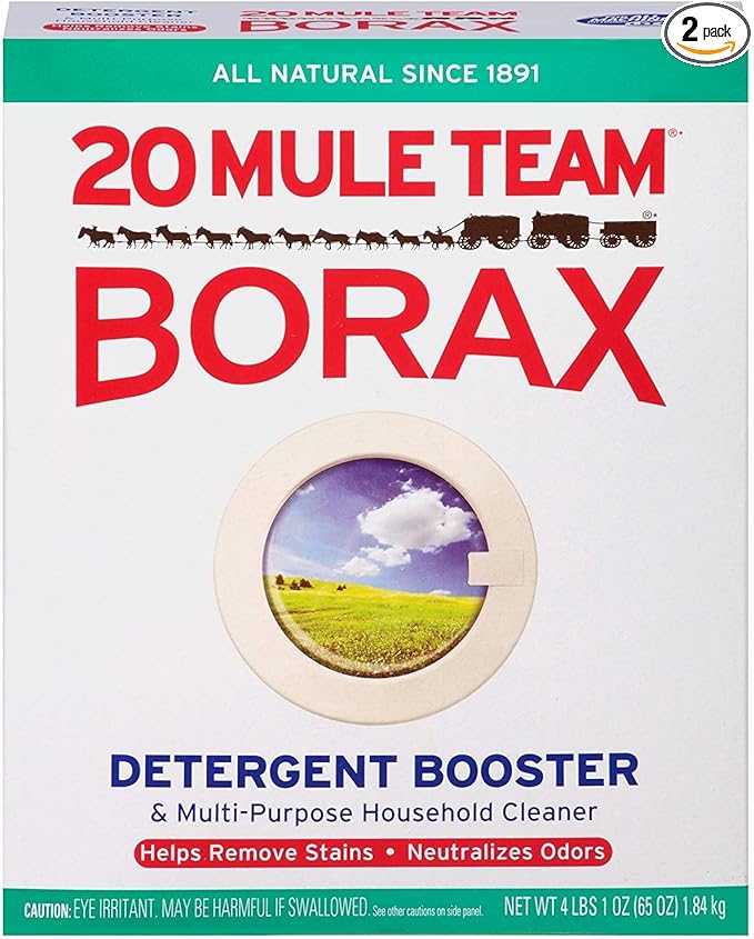 20 Mule Team Borax Natural Laundry Booster 65 oz (2 Pack)
