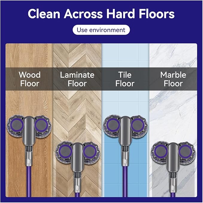 Electric Wet Dry Mopping Head Compatible with Dyson V12 Digital Slim V10 Slim Cordless Vacuum Cleaner Replaceable Parts