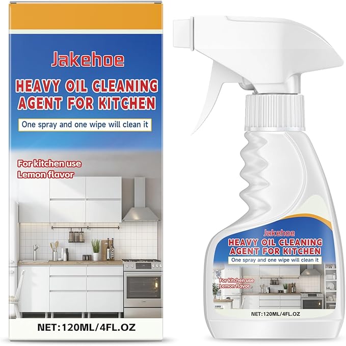 Oil Stain Remover For Kitchen Heavy Duty Grease Cleaner Multi-Surface Home Cleaning Spray Easy To Use(3PCS)