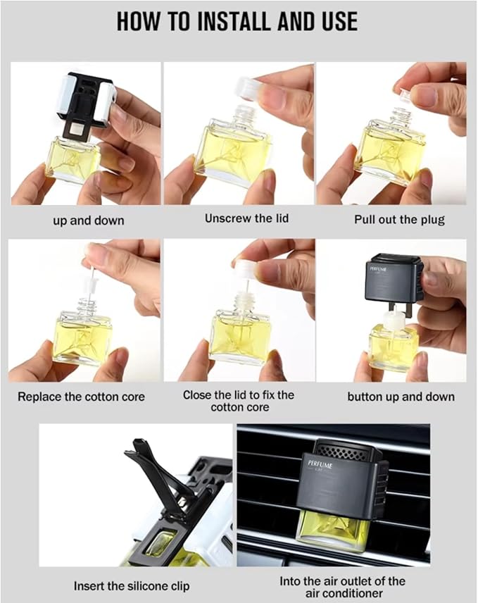 Exclusive Pheromones Car Air Freshener strong Perfume for men Vent Clip with Odour Eliminating Technology (Pack of 1)