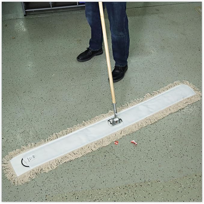 Boardwalk Industrial Dust Mop Head Hygrade Cotton 60w X 5d White