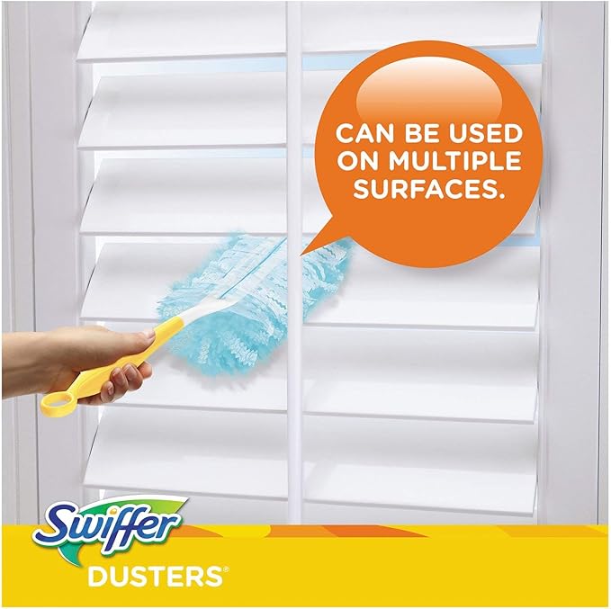 Swiffer 21459CT Refill Dusters Dust Lock Fiber Light Blue Unscented 10/Box 4 Box/Carton