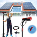 Generic 3.6-10.8 M Telescopic Brush Water Fed Window Cleaning Pole Soap Dispenser Window Cleaning Pole Water Fed Telescopic Brush Window Roof Cleaning Equipment (55cm Brush5.4M)
