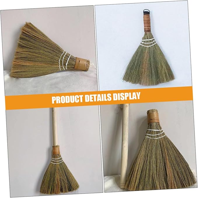 BESPORTBLE 2pcs Soft Brooms with Removable Handle Household Cleaning Brushes for Indoor Outdoor Use Versatile Desktop Dust Broom for Home Office Car Cleaning