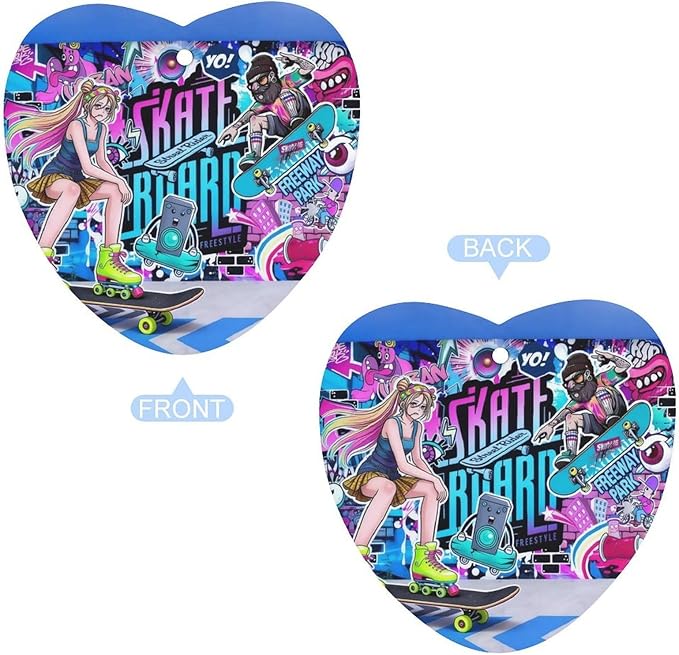 5PCS Car Air Freshener Hanging Personalized Double Sided Skate Girl Car Fresheners Long Lasting New Cars Scents Cute Automotive Freshies for Closets Drawers (tea)