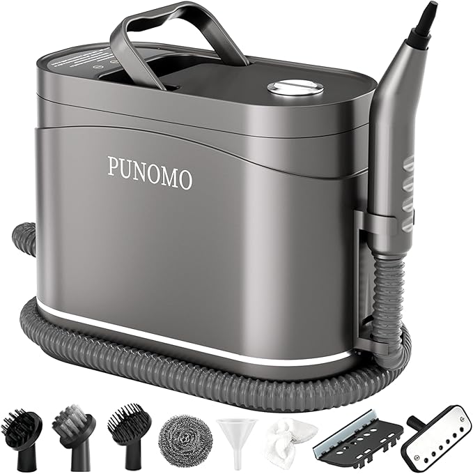 Handheld Steam Cleaner for Home Pressurized Portable Handheld &amp Mop 2-in-1 Steamer for Cleaning with 10 pcs Accessories for Multi-Surface Cleaning Floors Tiles Grout Kitchen Bathroom Couch