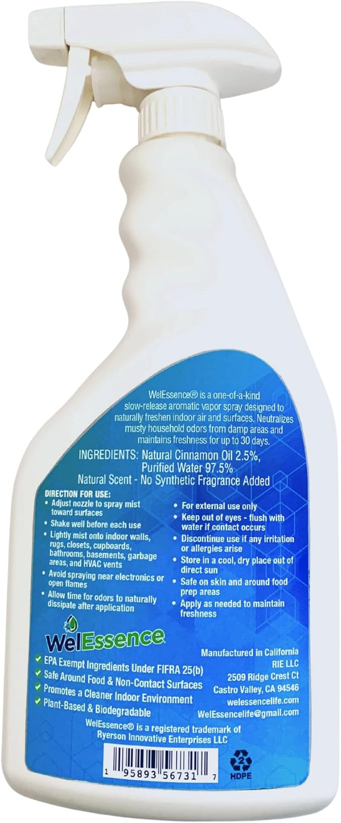 natural whole home deodorizing spray