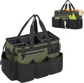 Wearable Cleaning Caddy Bag for Cleaning SuppliesLarge Capacity Cleaning Organizer Green