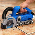 1200W Electric Tile Seam Cleaning Machine + Grout Removal Tool + 9000RPM High Speed + Tile Joint Slotting &amp Cleaning + Ceramic Porcelain Floor Regrouting &amp Repair 5*sawblade