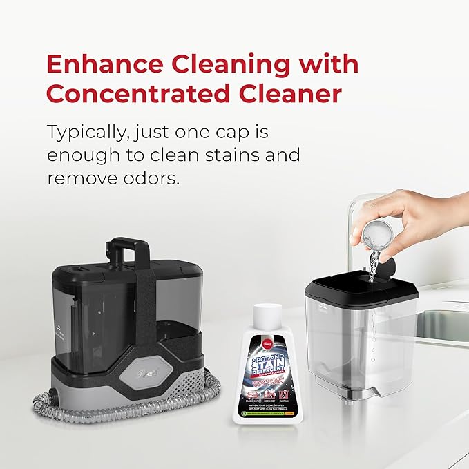 Rosewill Multi-Purpose Portable Carpet and Upholstery Cleaner Powerful Suction 18 KPa Spot Cleaner 600W Motor Car and Auto Detailer Stain/Spot Remover Versatile Use: Carpet Sofa Pet Hair