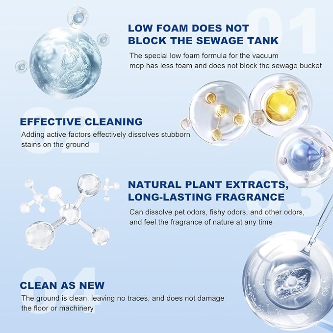 Floor Cleaner 1000ml Lavender Scent Compatible with Tineco Cleaning Solution Residue &amp Streak Free Suitable for All Robot Vacuum Cleaners and Wireless Wet Dry Dual-Use Vacuum Cleaners (Original)